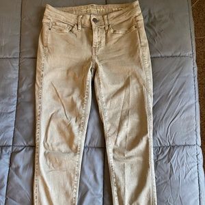 Calvin Klein Light Olive Ankle Skinny Jeans